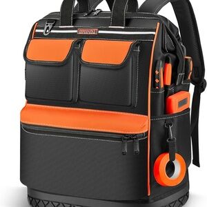 Dosuke Black and Orange Men's Backpack